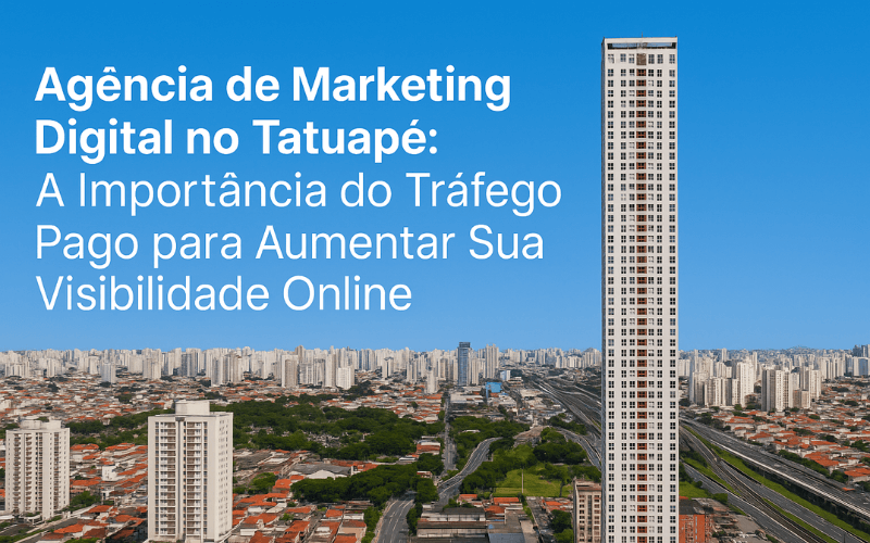 Imagem do Figueiras Tatuapé, um prédio moderno da região, simbolizando a presença de uma agência de marketing digital local.
